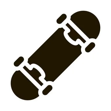 Skate with Wheels Icon Vector Glyph Illustration 스톡 일러스트
