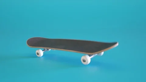 Skateboard assembly process. Elements of the board combining in order. Render 4k Stock Footage 119976616
