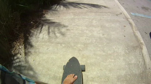 Skateboard Beach Stock Footage 782382