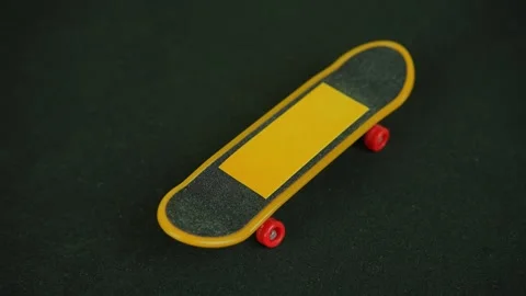 Skateboard on black background. Close Up Stock Footage 281514169