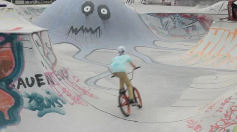 Skateboard BMX 06 Stock Footage 27286681