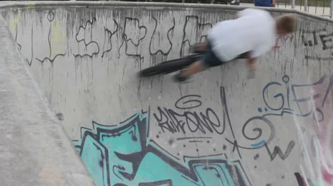Skateboard BMX 08 Stock Footage 27285942