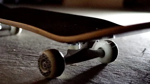 Skateboard on Concrete Stock Footage 111741659