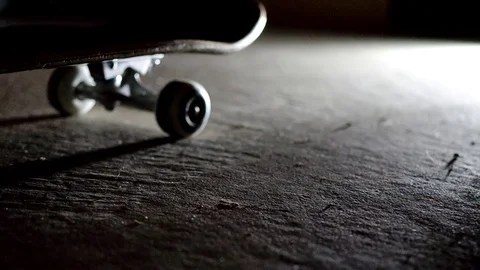 Skateboard on Concrete Stock Footage 111741665