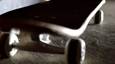 Skateboard on concrete Video stock 111741674