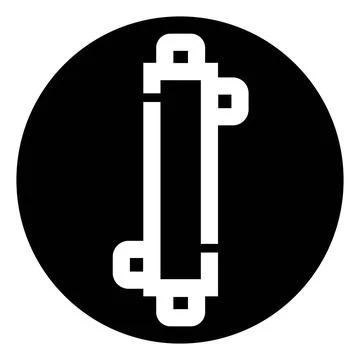 Skateboard deck isolated on black circle background Stock Illustration