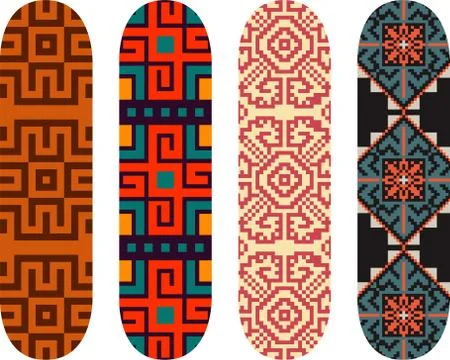 Skateboard designs Stock Illustration