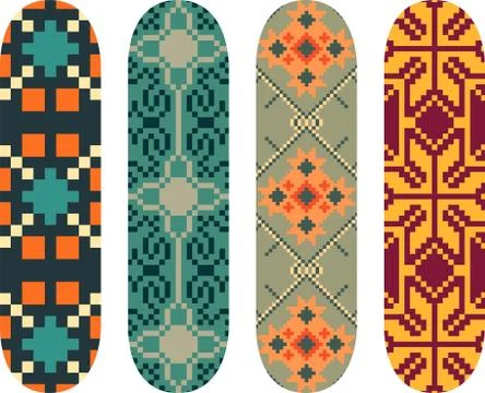 Skateboard designs Stock Illustration