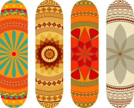 Skateboard designs Stock Illustration