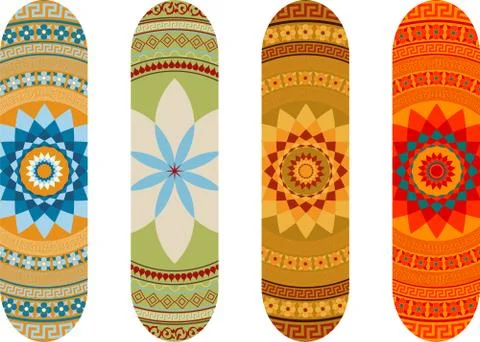 Skateboard designs Stock Illustration