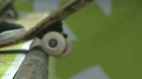 Skateboard Drop In Video stock 725604