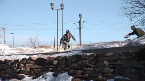 Skateboard Fall8 Video stock 11407700