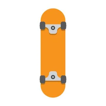 Skateboard flat icon Illustrazione stock