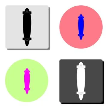 Skateboard. flat vector icon Stock Illustration