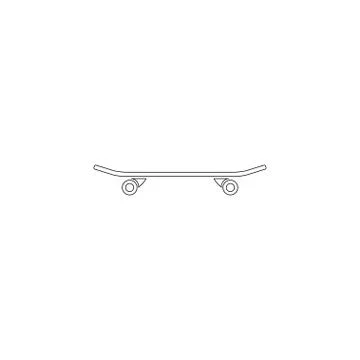 Skateboard. flat vector icon Stock Illustration
