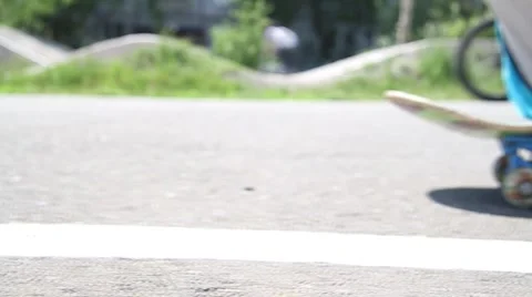 Skateboard Foot Video stock 1848221