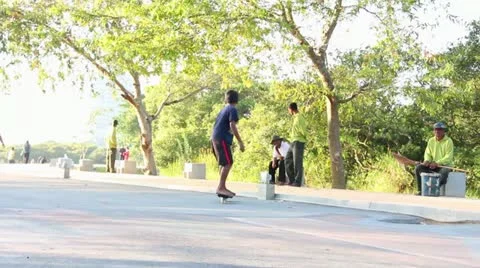 Skateboard 库存影片 20592963