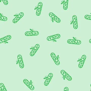 Skateboard graphics line seamless pattern Stockillustratie