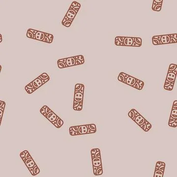 Skateboard graphics line vector seamless pattern Illustrazione stock