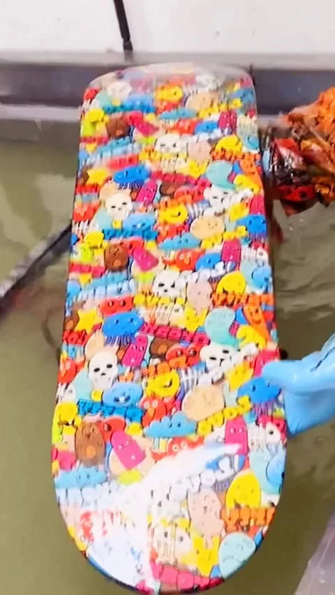 Skateboard hydro dipping 库存影片 266763067