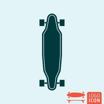 Skateboard icon isolated Stock Illustration