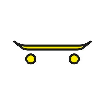 Skateboard icon vector design templates simple and modern Stock Illustration