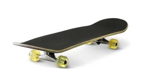 Skateboard isolated on white Stock Photos