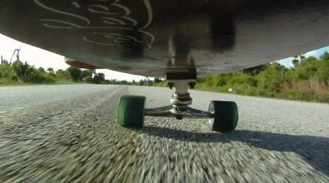 Skateboard: Point of View Stock Footage 782477