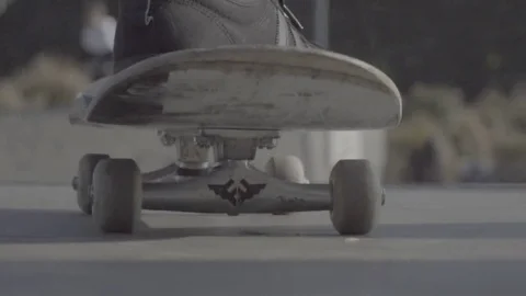 Skateboard in Skatepark Stock Footage 81402055