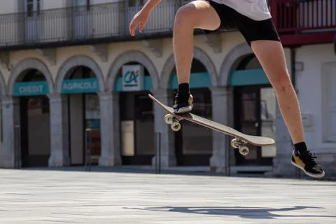 Skateboard stunt Stock Photos