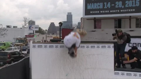 Skateboard trick Stock Footage 51027487