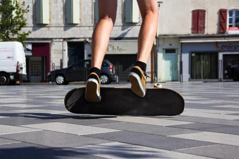 Skateboard trick Stock Photos