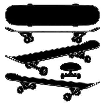 Skateboard Vector. Stock Illustration