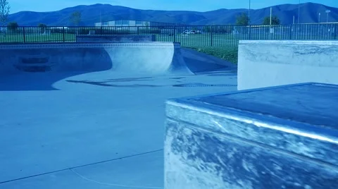 Skateboard view rail grind. Stock Footage 50092700