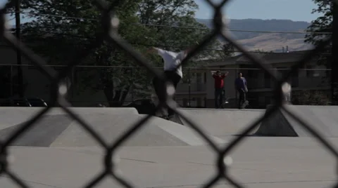Skateboarder - 360 Kickflip Video stock 35757807