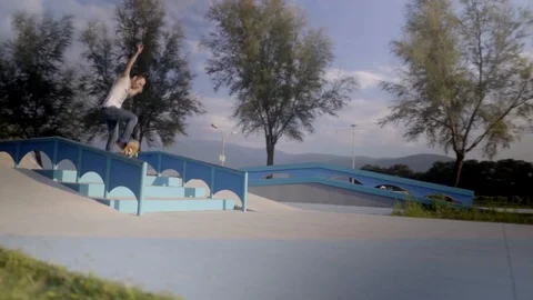 Skateboarder Stock Footage 127568069