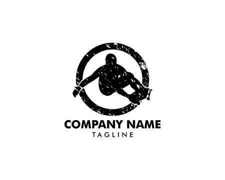 Skateboarder Icon Logo Vector Symbol Stock Illustration