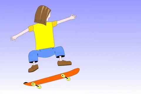 Skateboarder Stock Illustration