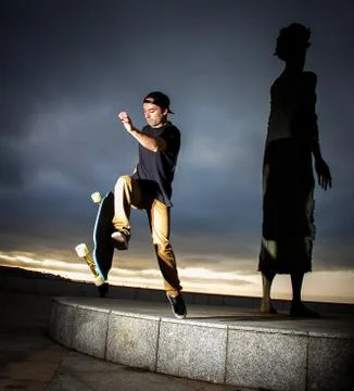 Skateboarder Stock Photos
