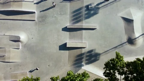Skateboarders in the park Stock Footage 168944904