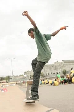 Skateboarding in Addis Фото