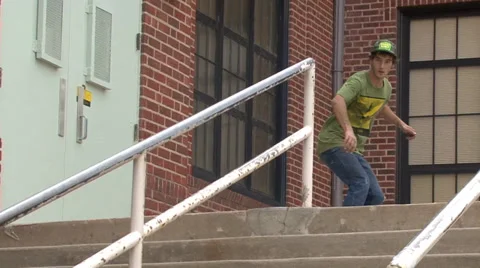 Skateboarding Crash Stock Footage 27732986