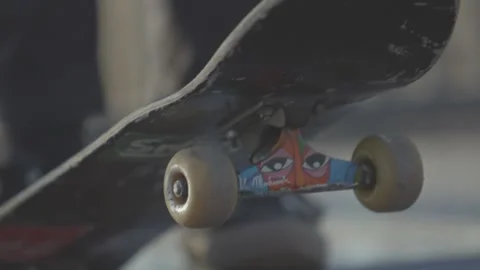 Skateboarding Drop-In Stock Footage 132977811