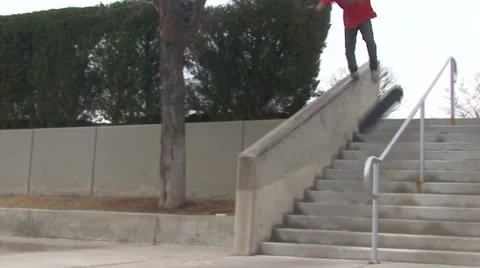 Skateboarding Fail Stock Footage 49758608