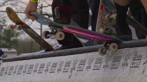 Skateboarding halfpipe Stock Footage 51027491