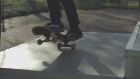 Skateboarding Manual Stock Footage 132977945