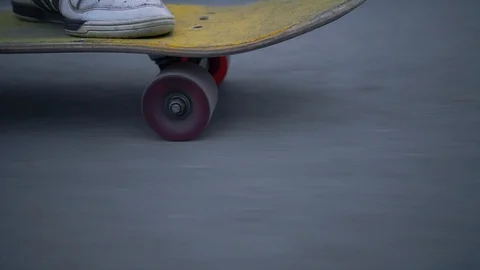 Skateboarding on road point Stock Footage 89401293