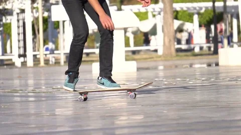 Skateboarding Slow motion Stock Footage 71298795
