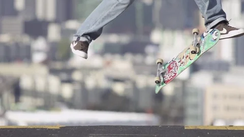 Skateboarding Slow Motion 動画素材 74433804