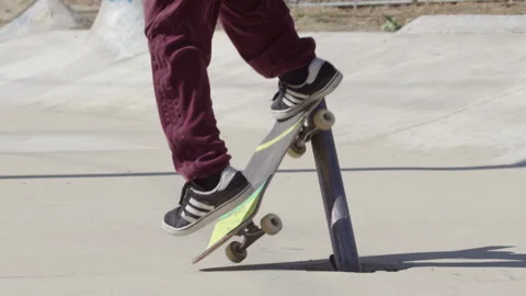 Skateboarding Slow Motion Stock Footage 208884396